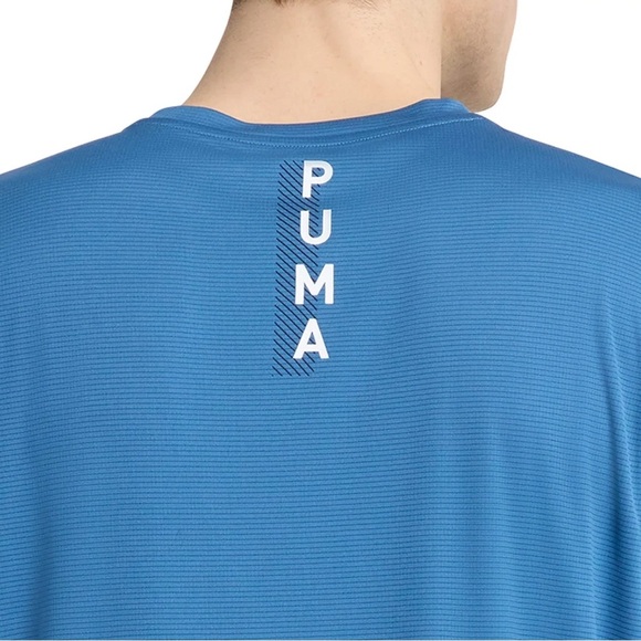 PUMA Men's Active Tee Gray Large Airy Short Sleeve Tee - Picture 15 of 15